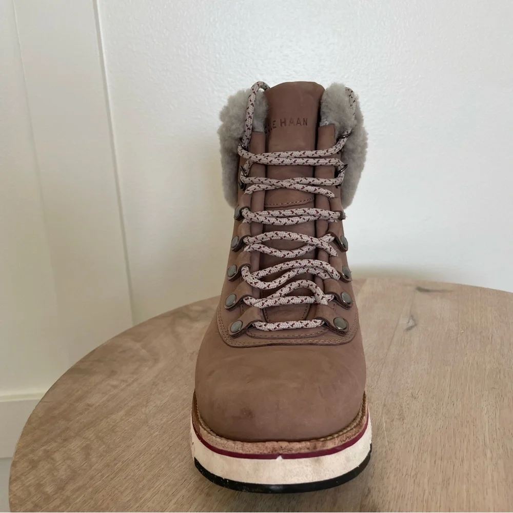 Women’s Cole Haan Grand Explore Waterproof HIKER BOOTS 9.5 B- Twilight Mauve - Picture 6 of 12